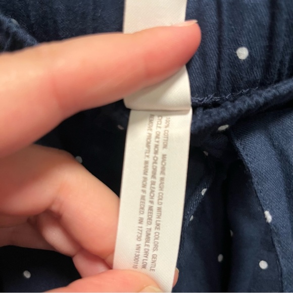 Target/Auden flannel pajama pants, navy polka dot XL - Picture 6 of 8